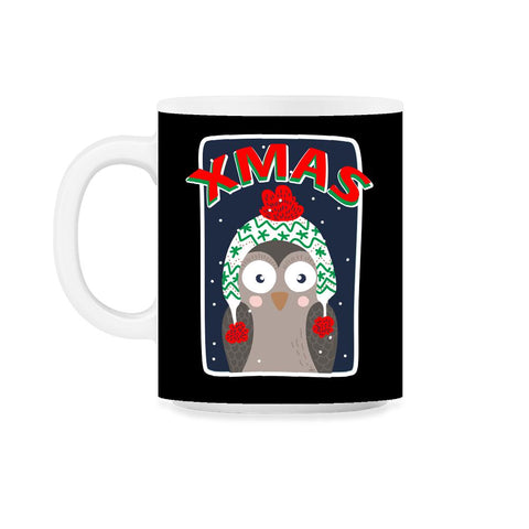 XMAS Owl Cute Funny Humor graphic Tee Gift 11oz Mug