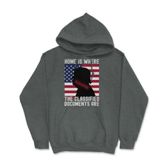Anti-Trump Home Is Where The Classified Documents Are design Hoodie - Dark Grey Heather
