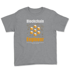 Blockchain Engineer Definition For Bitcoin & Crypto Fans product - Grey Heather