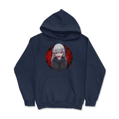 Anime Vampire Girl Halloween Design Gift design Hoodie - Navy